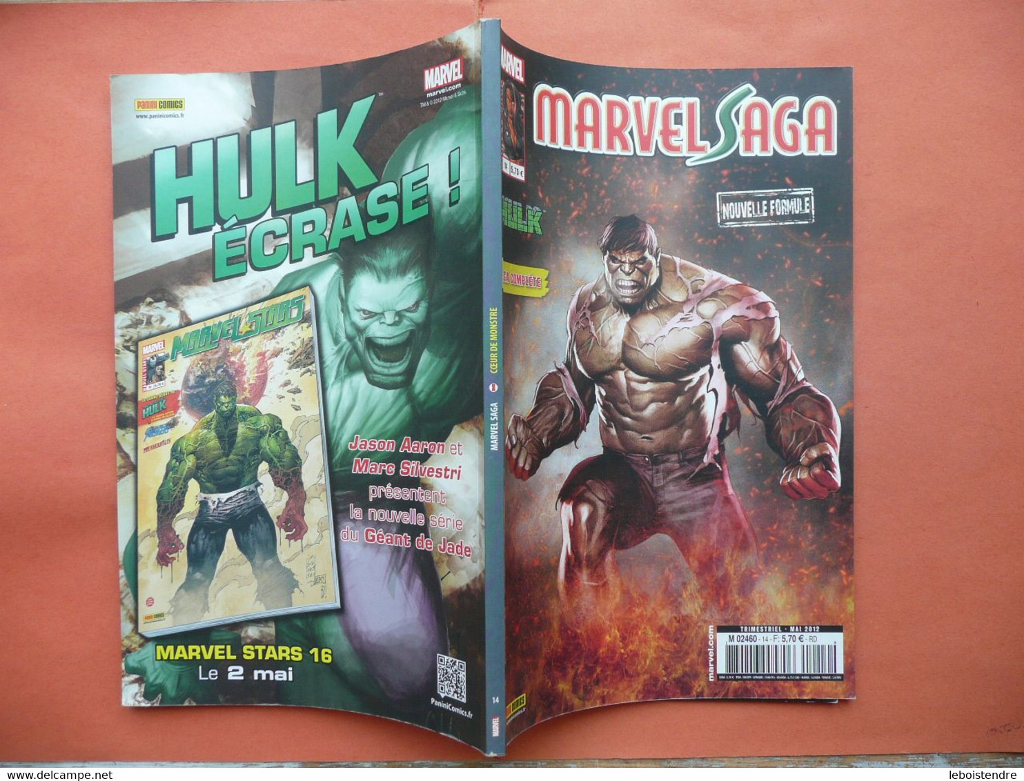 MARVEL SAGA N 14  MAI 2012 HULK COEUR DE MONSTRE  MARVEL PANINI COMICS TRES BON ETAT - Marvel France