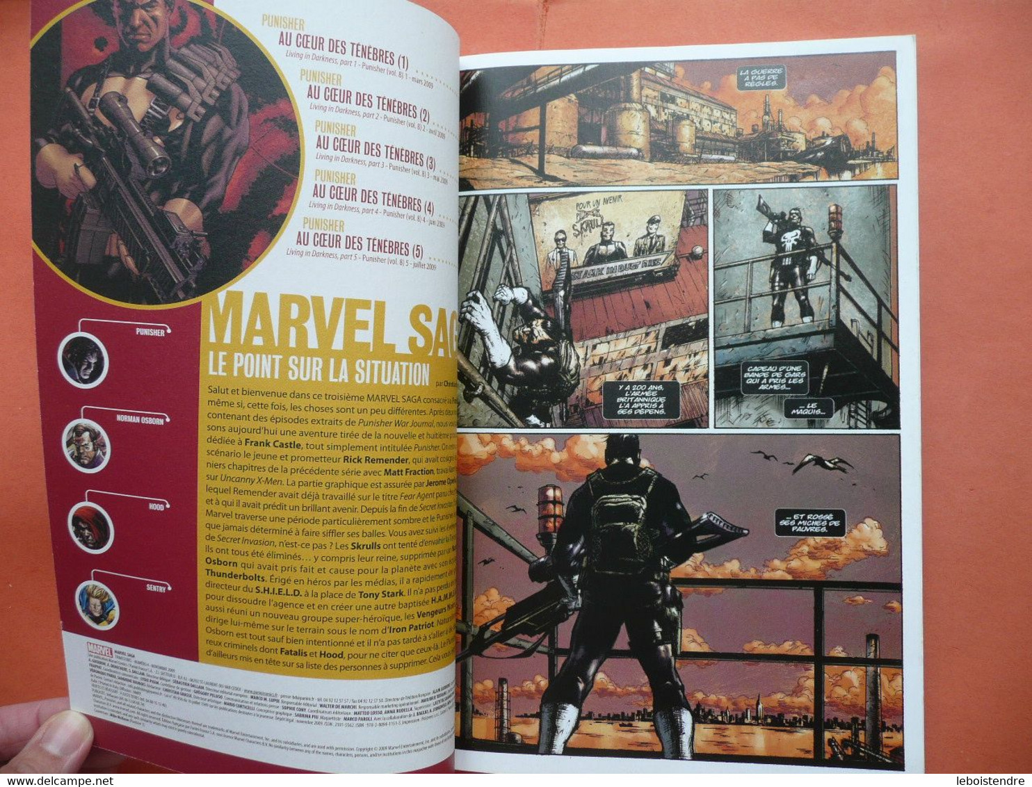 MARVEL SAGA N 4 NOVEMBRE 2009 PUNISHER COLLECTOR EDITION MARVEL PANINI COMICS TRES BON ETAT - Marvel France