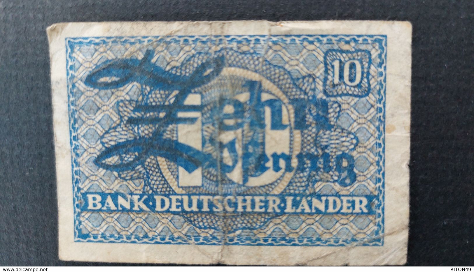 BILLET 1948 ALLEMAGNE 10 PFENNIG - Sonstige & Ohne Zuordnung