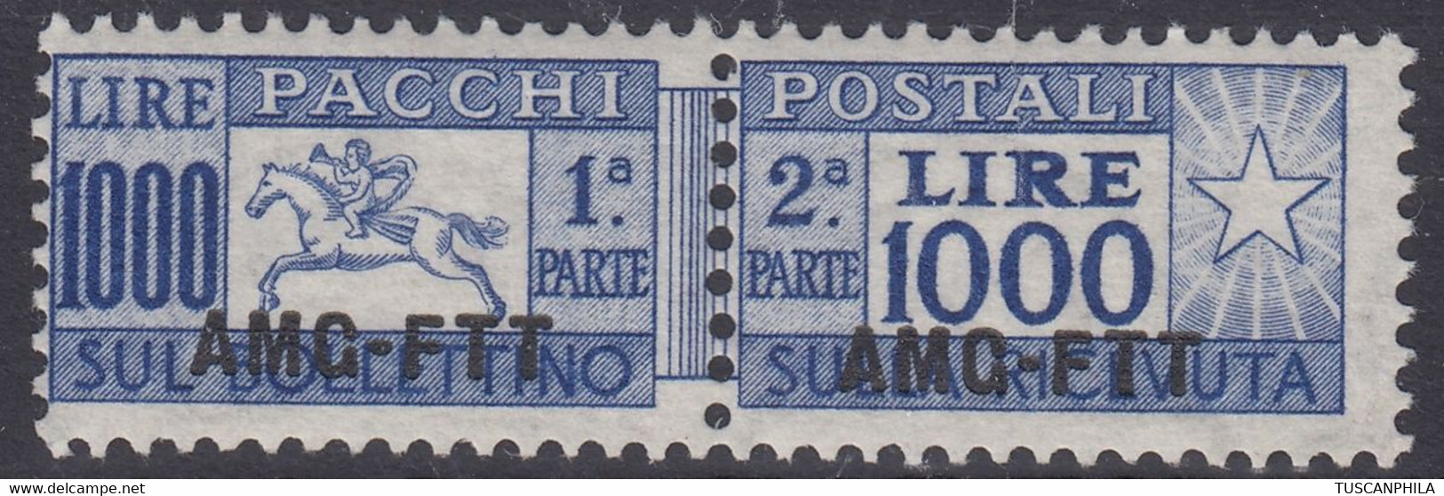 Trieste AMG-FTT Pacchi Postali Sass. 26 MNH** Cv. 250 - Colis Postaux/concession