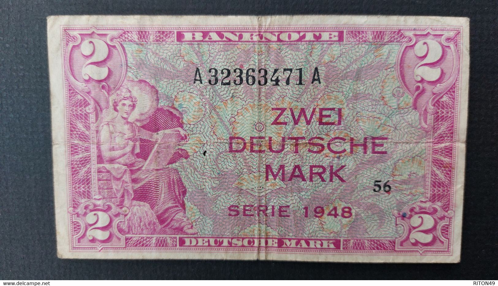 BILLET 1948 ALLEMAGNE 2 MARK - Other & Unclassified