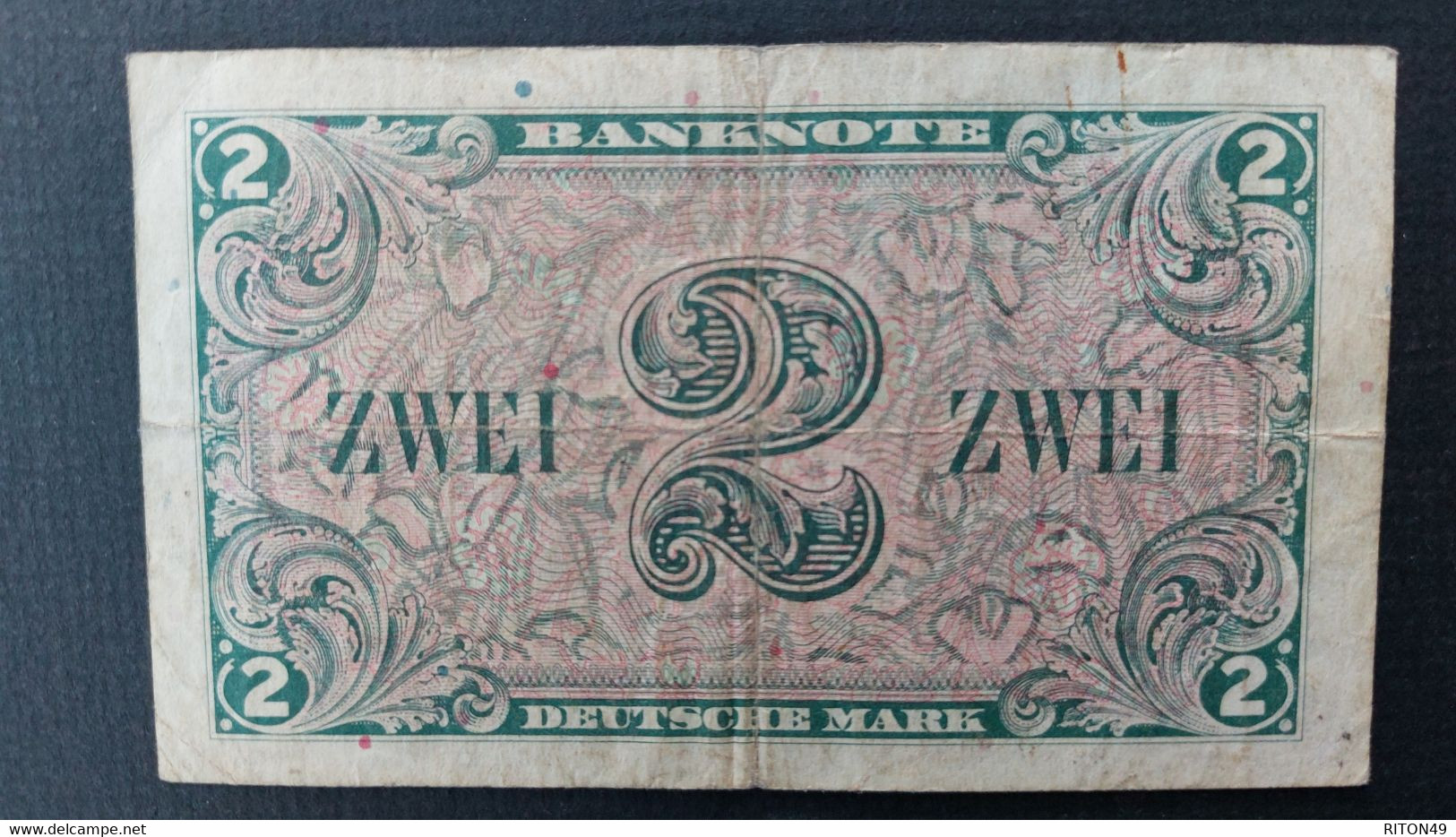 BILLET 1948 ALLEMAGNE 2 MARK - Andere & Zonder Classificatie