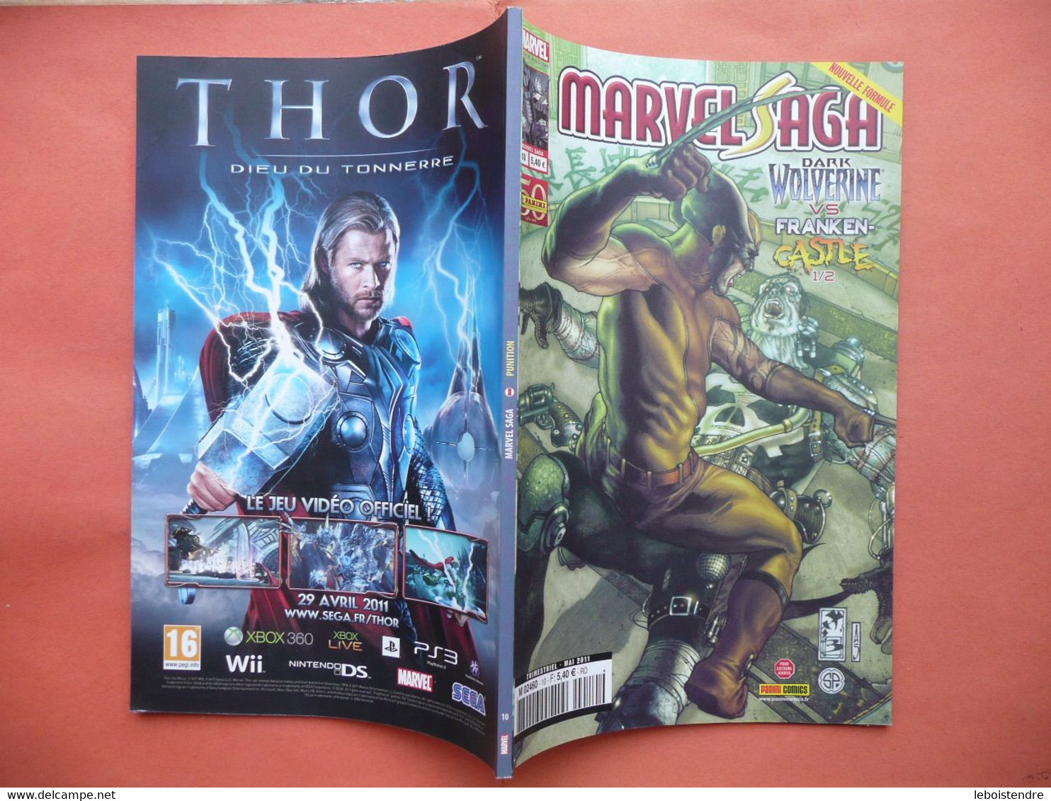 MARVEL SAGA N 10 MAI 2011 DARK WOLVERINE VS FRANKEN CASTLE 1/2  MARVEL PANINI COMICS TRES BON ETAT - Marvel France