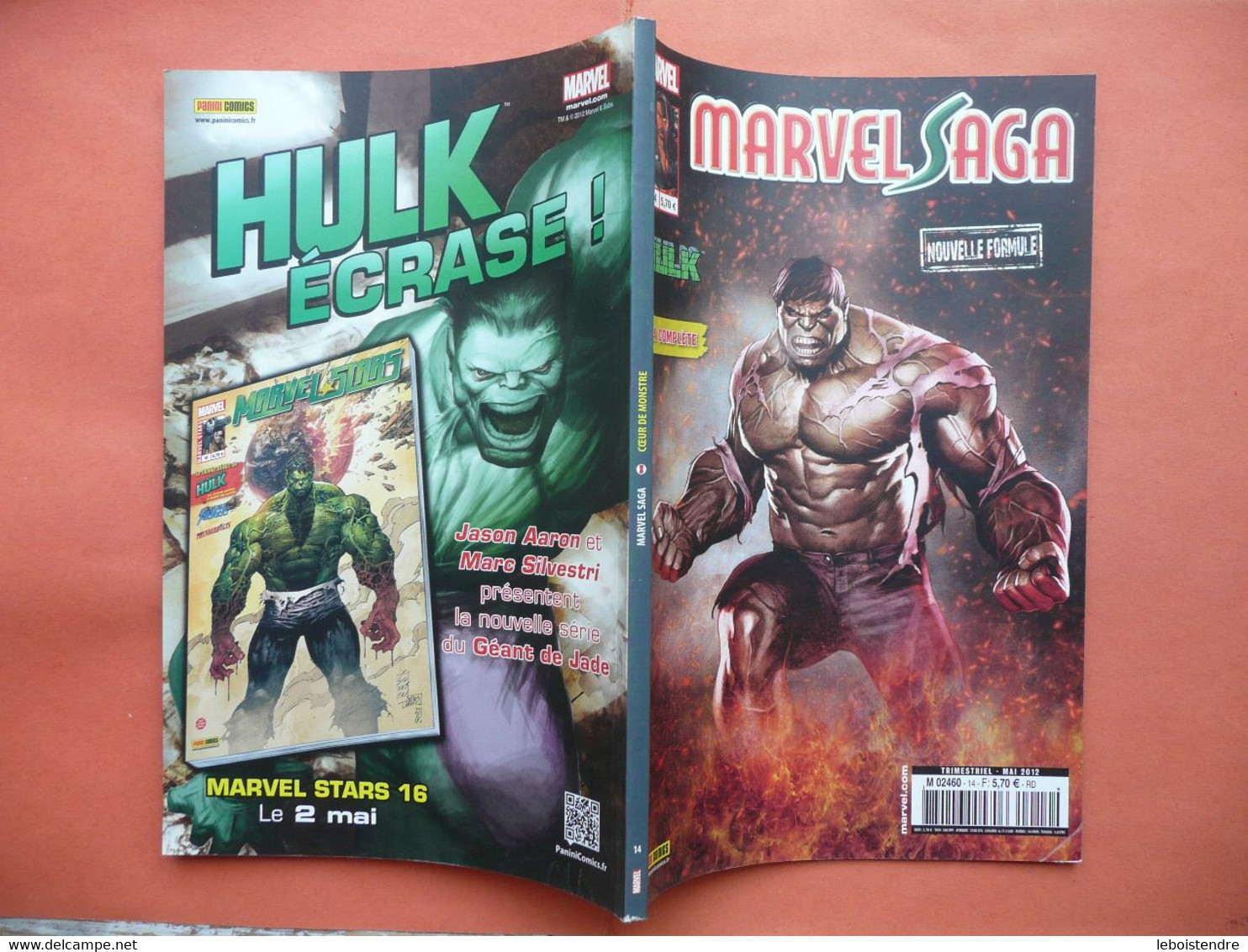 MARVEL SAGA N 14  MAI 2012 HULK COEUR DE MONSTRE  MARVEL PANINI COMICS TRES BON ETAT - Marvel France