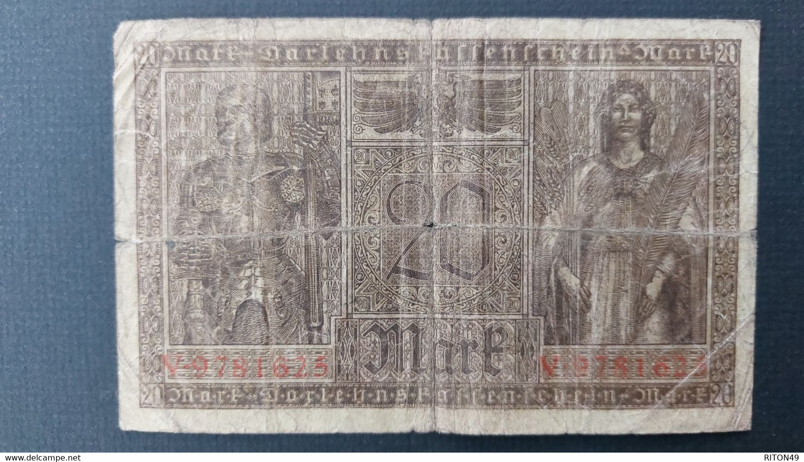 BILLET 1918 ALLEMAGNE 20 MARK - 20 Mark