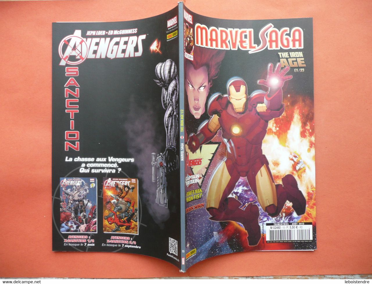 MARVEL SAGA N 15 AOUT 2012 THE IRON AGE 1/2 IRON MAN  MARVEL PANINI COMICS TRES BON ETAT - Marvel France