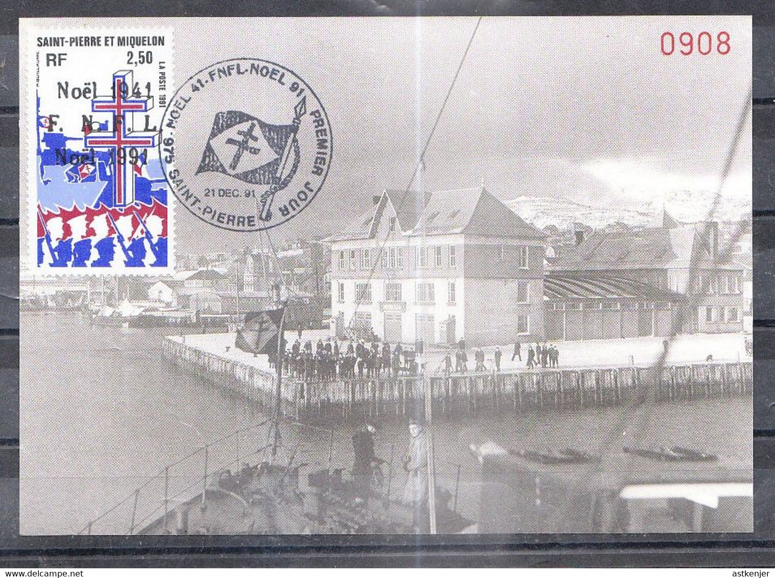 SAINT PIERRE ET MIQUELON (SPM) - CARTE (CM) De 1991 N° 554 - FDC