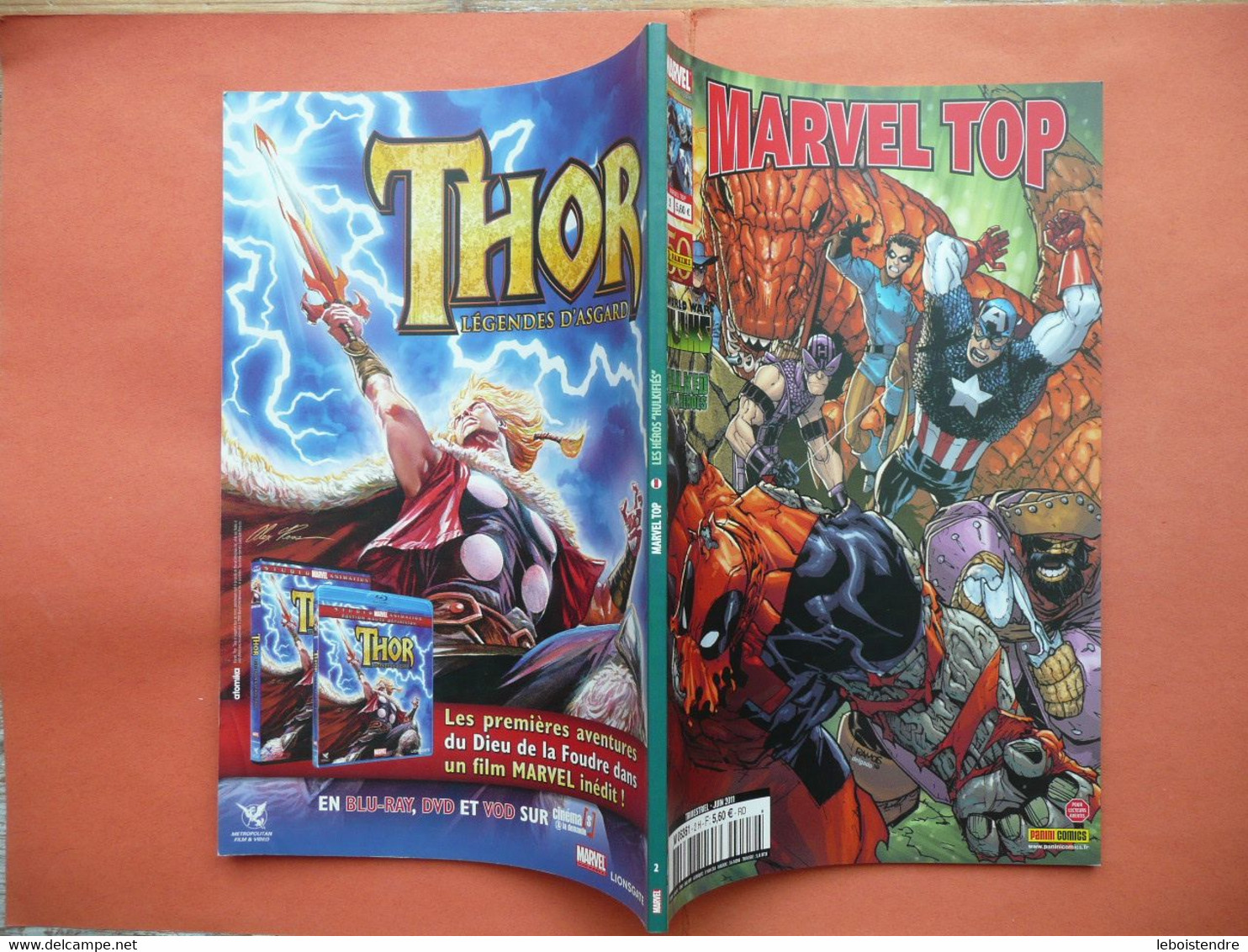 MARVEL TOP N 2 JUIN 2011  MARVEL PANINI COMICS TRES BON ETAT - Marvel France