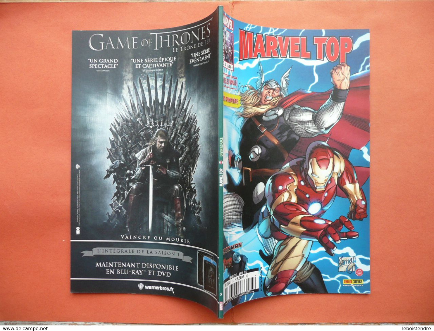 MARVEL TOP N 5 MARS 2012 IRON MAN / THOR   MARVEL PANINI COMICS TRES BON ETAT - Marvel France