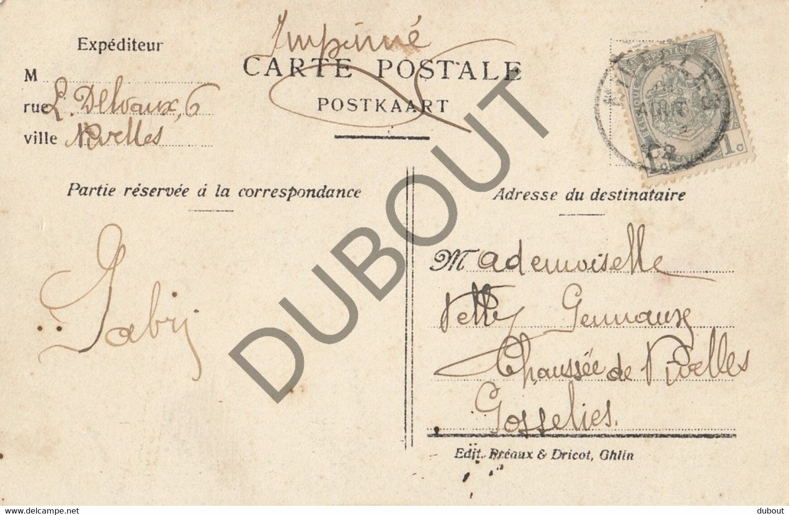 Postkaart-Carte Postale - NIVELLES - Meilleures Amitiés (C2193) - Nijvel