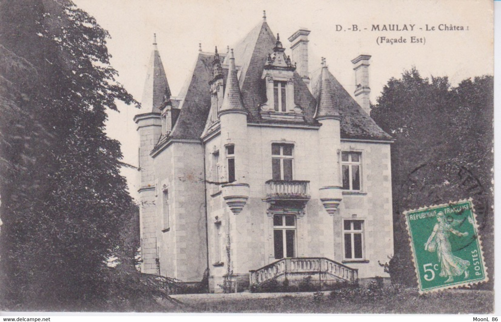 86 - Vienne - CHATEAU DE MAULAY - FACADE EST - PRES DE MONTS SUR GUESNES - Monts Sur Guesnes