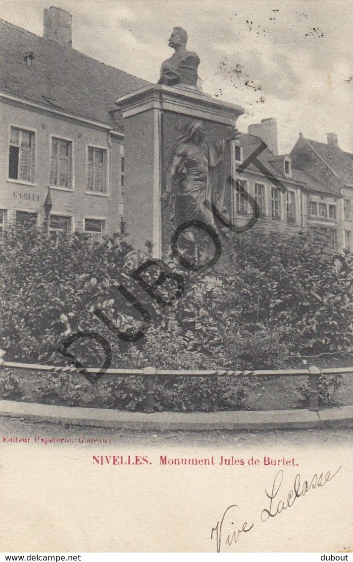 Postkaart-Carte Postale - NIVELLES - Monument Jules De Burlet  (C2350) - Nijvel