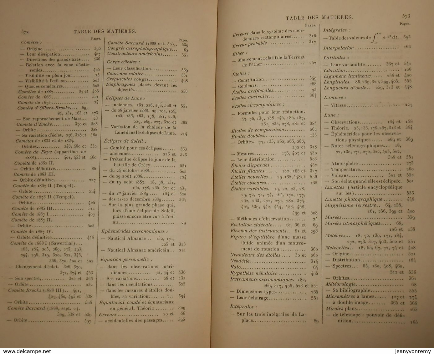 Bulletin Astronomique. Félix Tisserand. Tome V.1888.