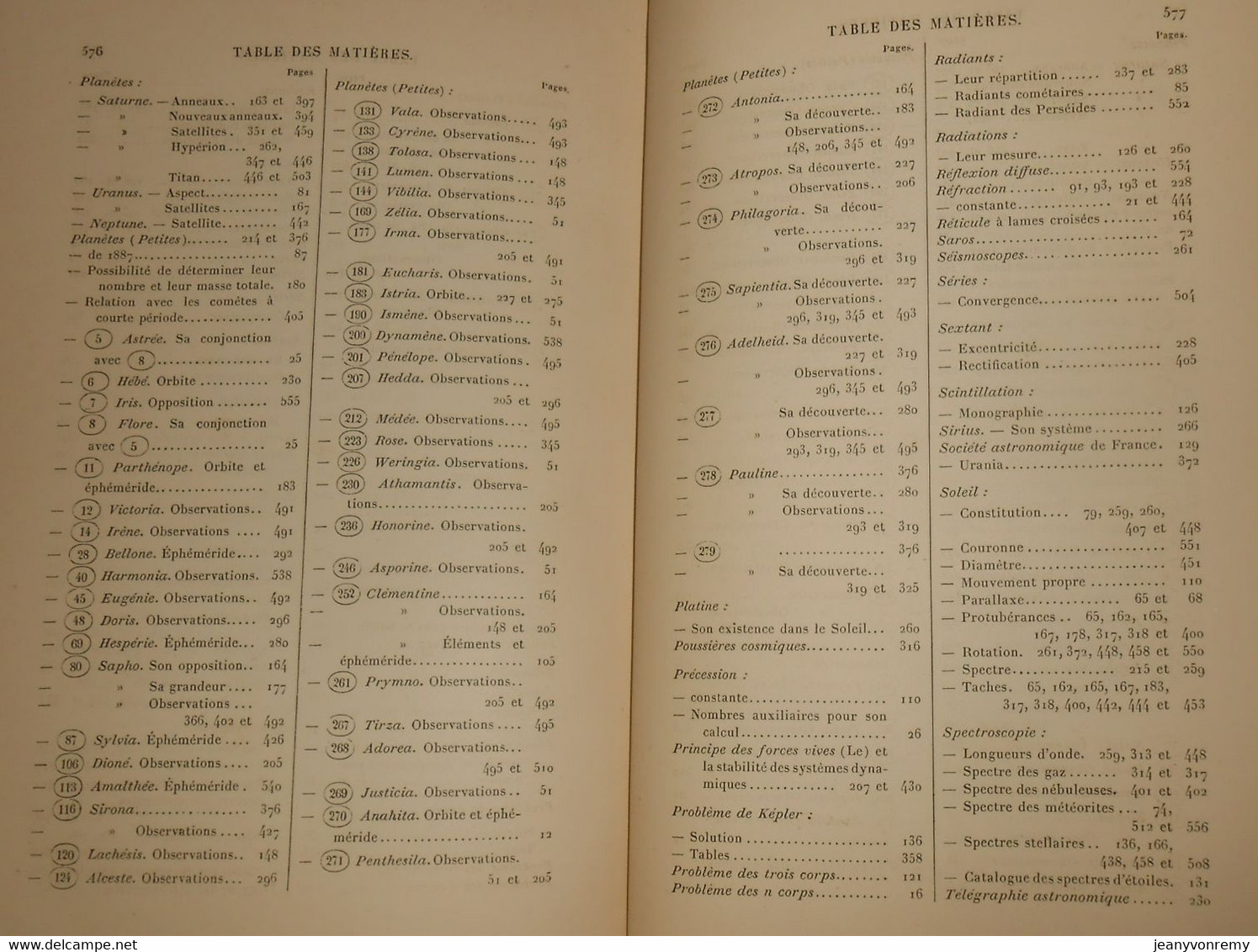 Bulletin Astronomique. Félix Tisserand. Tome V.1888.