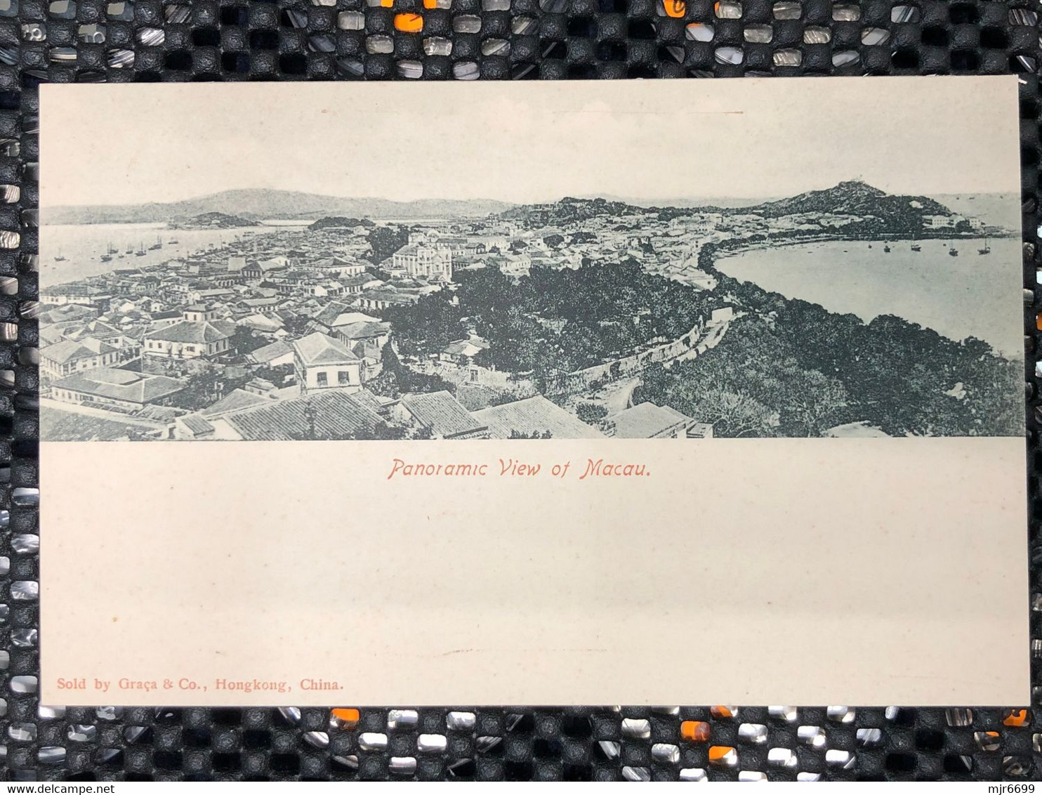 MACAU 1900'S PICTURE POST CARD WITH PANORAMIC VIEW OF MACAU - Macao