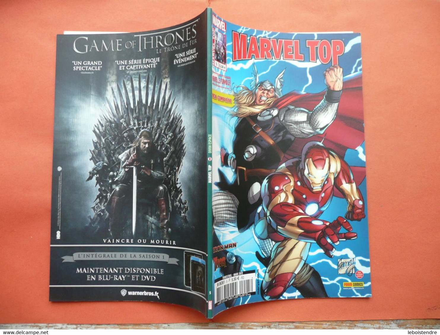 MARVEL TOP N 5 MARS 2012 IRON MAN / THOR   MARVEL PANINI COMICS TRES BON ETAT - Marvel France