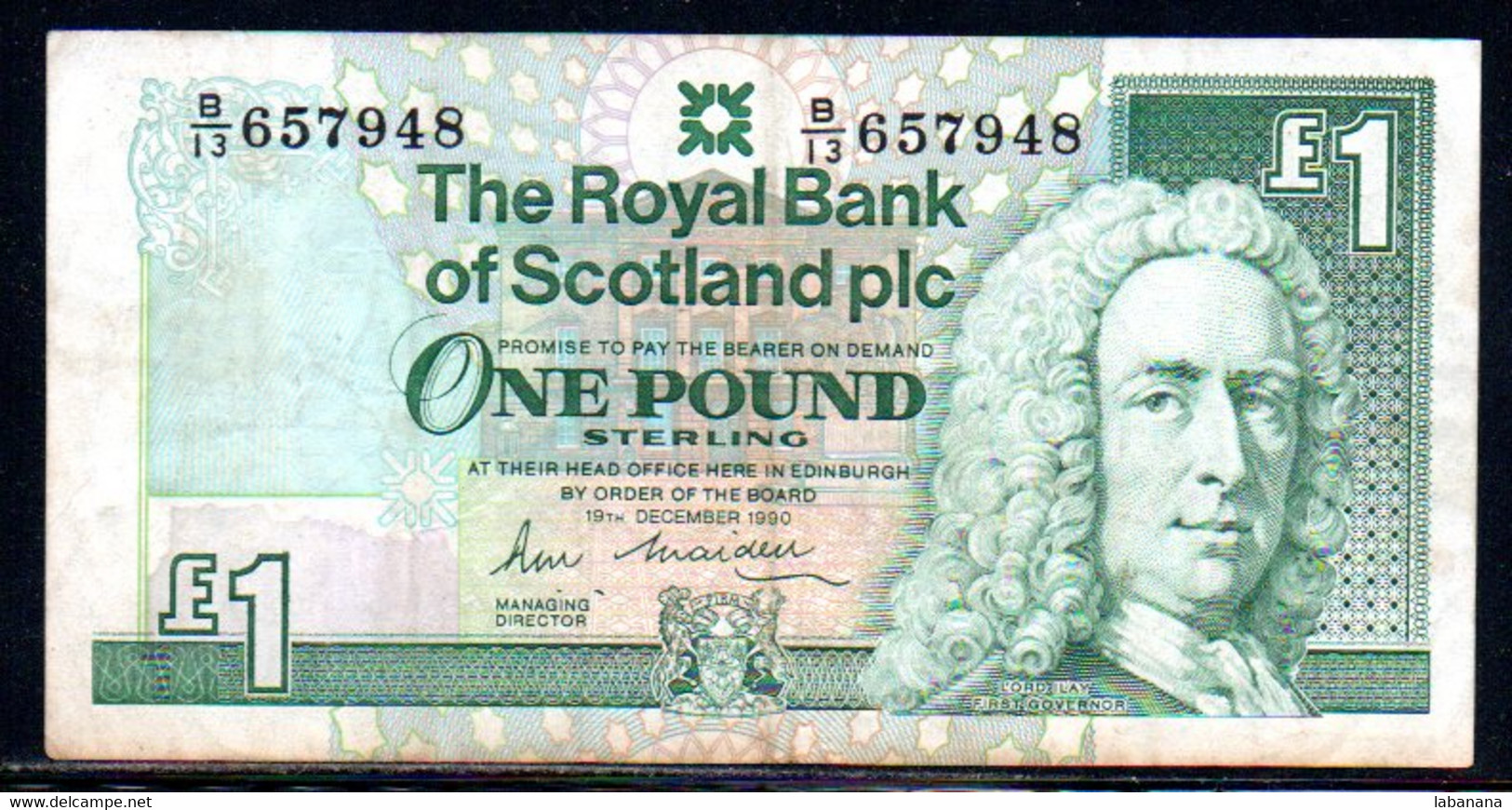 659-Ecosse 1£ 1990 B13 - 1 Pound