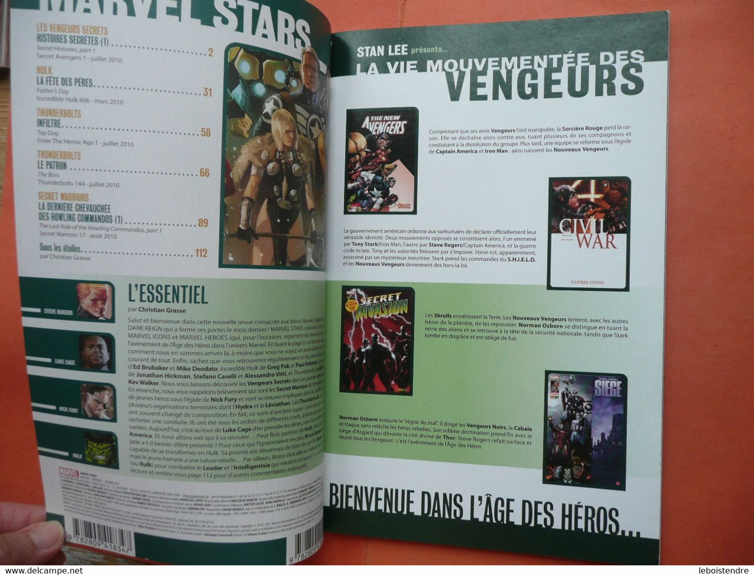 MARVEL STARS N 1 FEVRIER 2011 MARVEL PANINI COMICS TRES BON ETAT - Marvel France