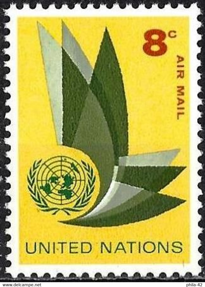 United Nations (New York) 1963 - Mi 129 - YT Pa 9 ( Symbol Of Letters ) MNH** - Airmail