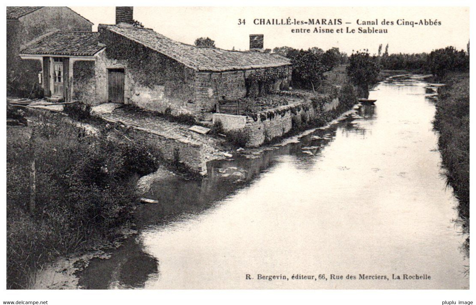 85.CHAILLE LES MARAIS CANAL DES CINQ-ABBES - Chaille Les Marais