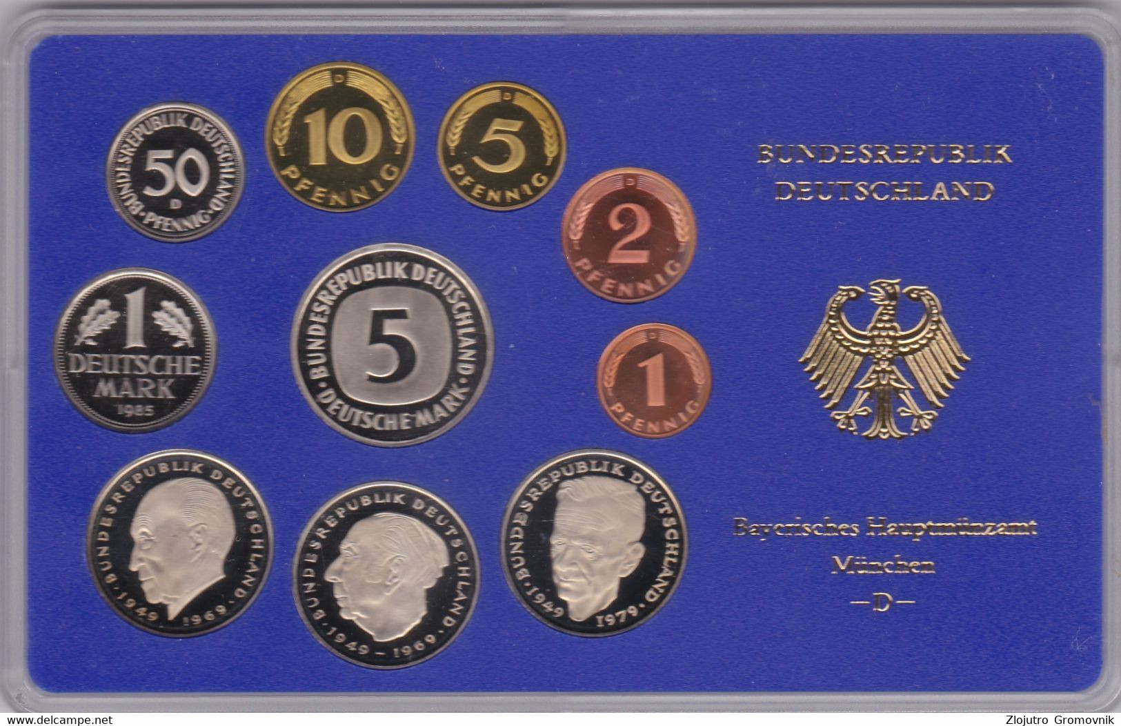 Mint Set Germany 1985 Letter D Munich Coinage !! - Münz- Und Jahressets