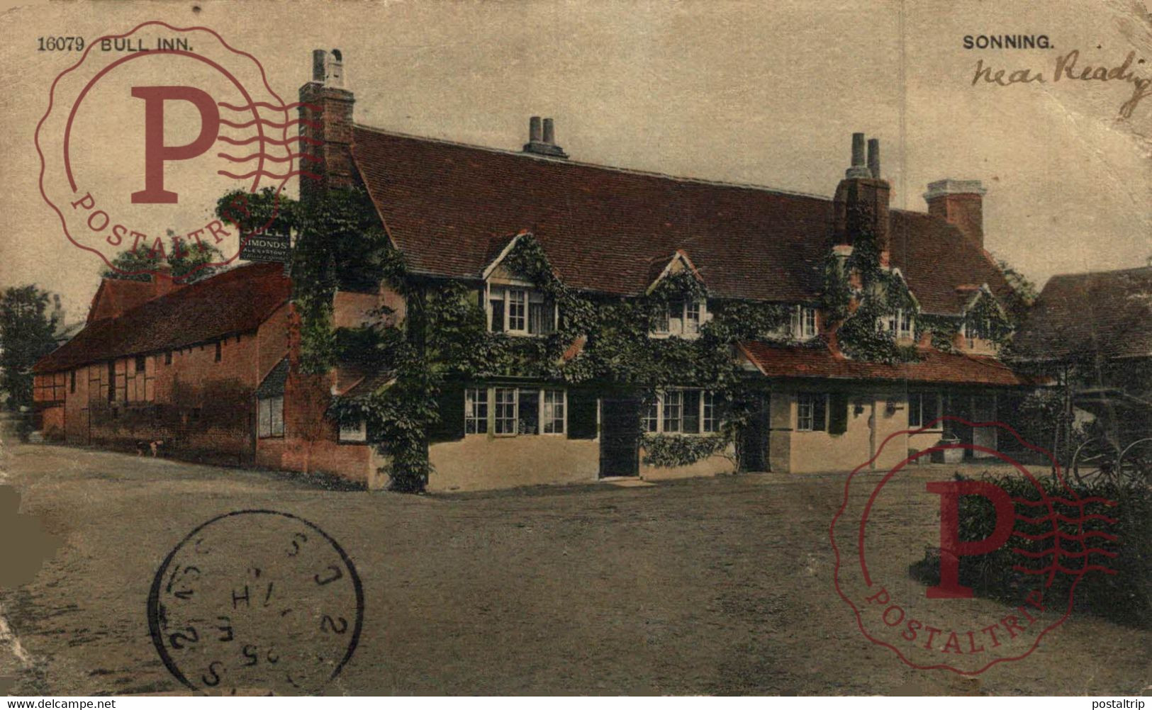 BULL INN SONNING NEAR READING CRACK SEE SCAN - Reading