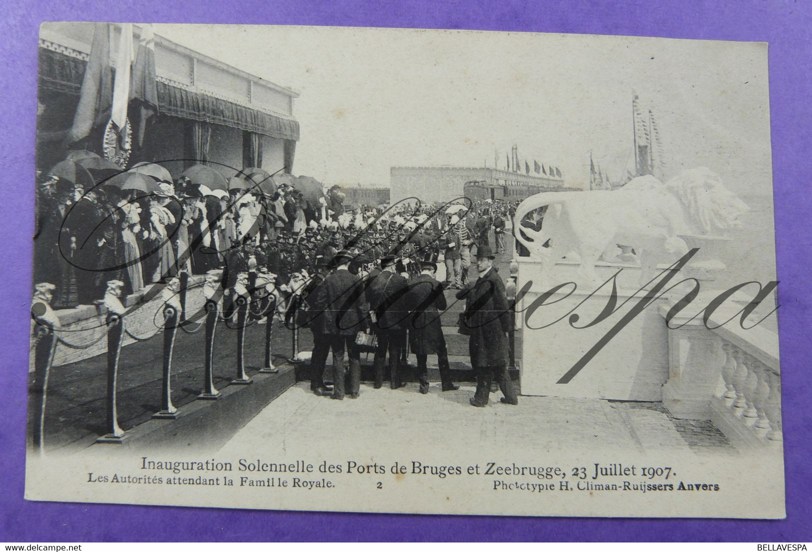 Inwijding Inauguration  Ports Brugge En Zeebrugge. 23/07/1907 N° 2 & N°18 - Inaugurazioni