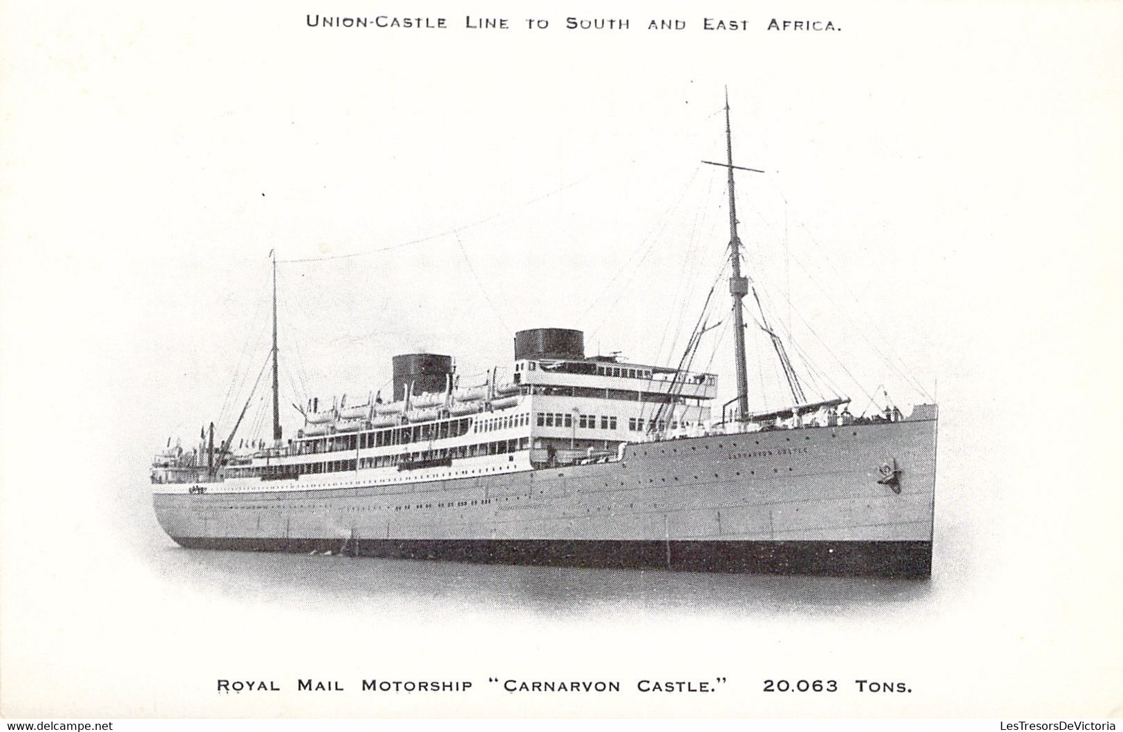 CPA Royal Mail Motorship Carnarvon Castle.- Union Castle Line To South And East Africa - Koopvaardij