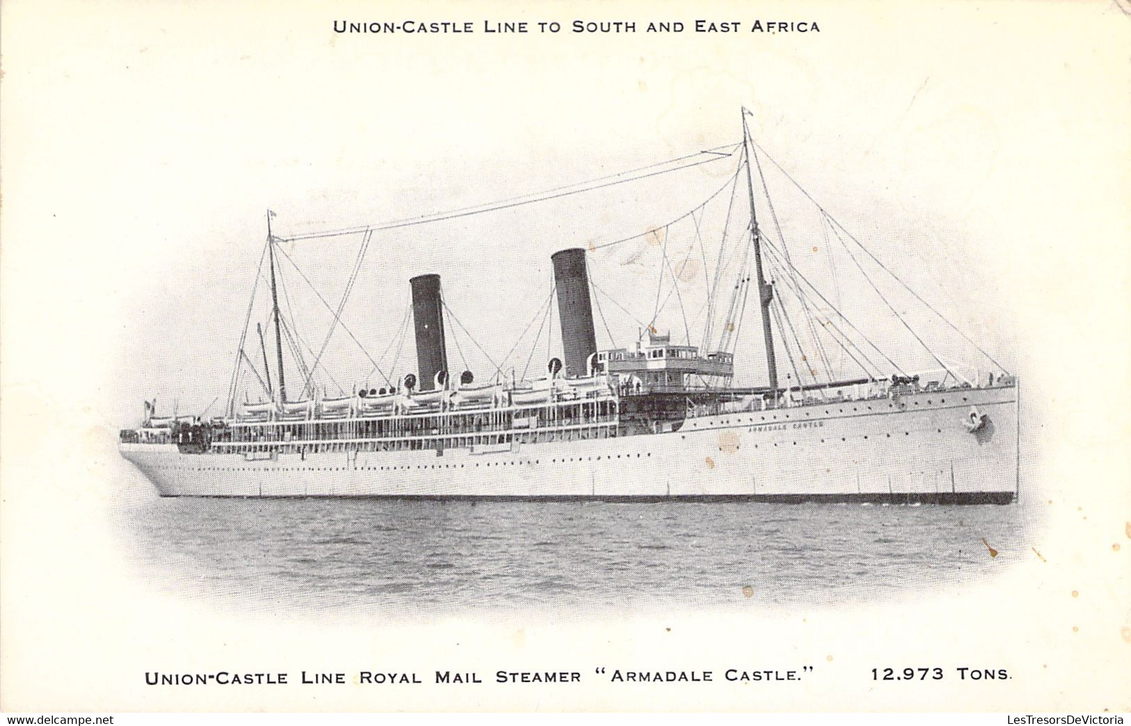 CPA Royal Mail Steamer "Armadale Castle", Union-Castle Line To South And East Africa - Cargos