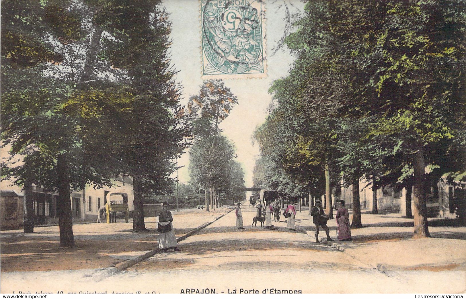 CPA Arpajon - La Porte D'etampes - Animé - Arpajon