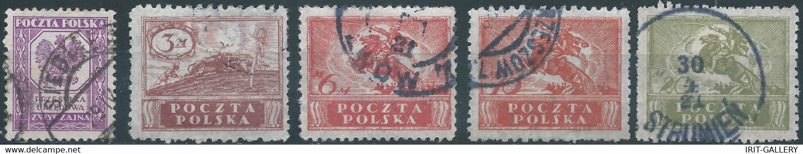 POLONIA-POLAND-POLSKA,1919 South And North Poland Issues,Obliterated - Used Stamps