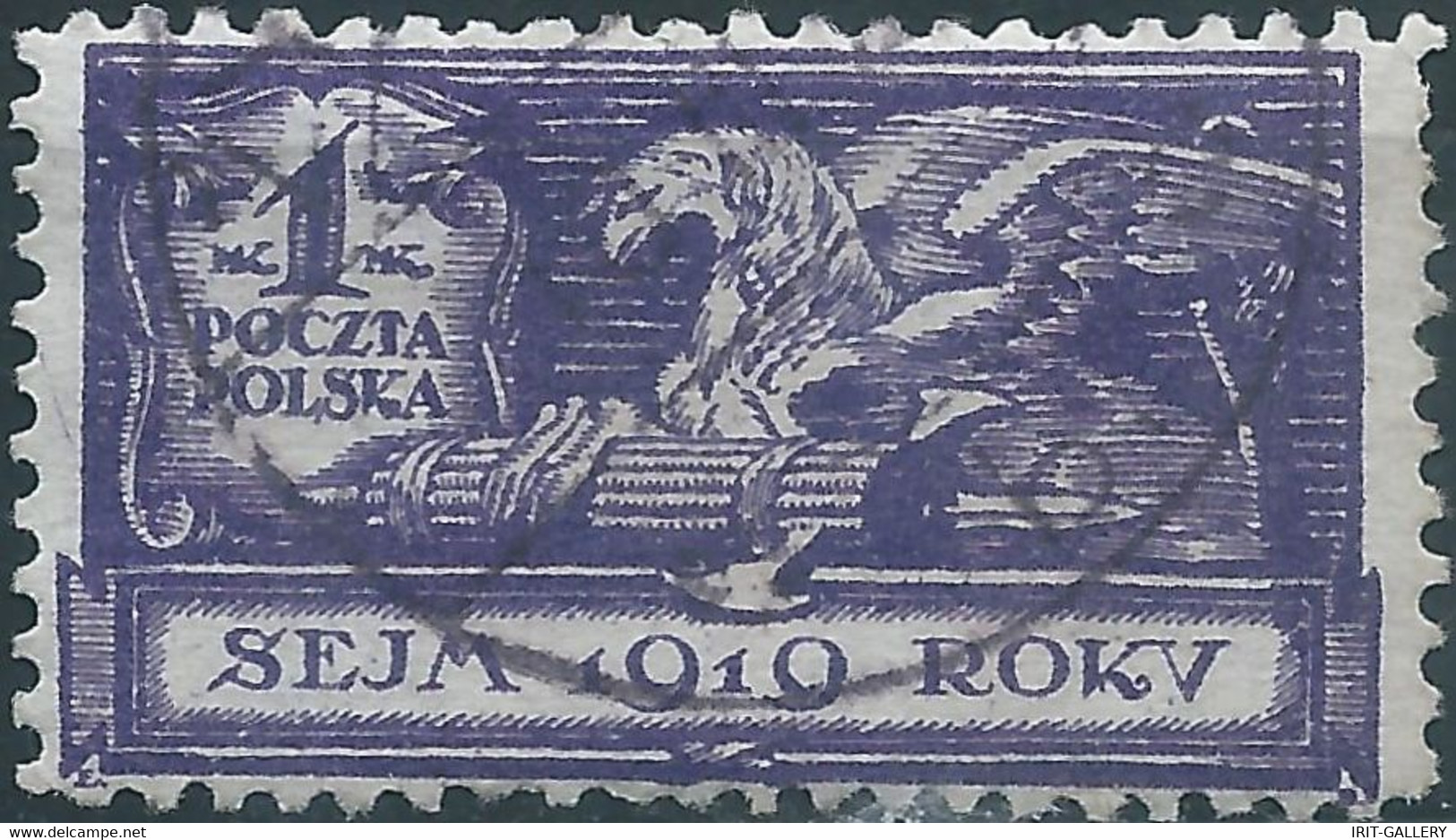 POLONIA-POLAND-POLSKA,1919 Introduction Of The Polish Parliament,1M,Obliterated - Used Stamps