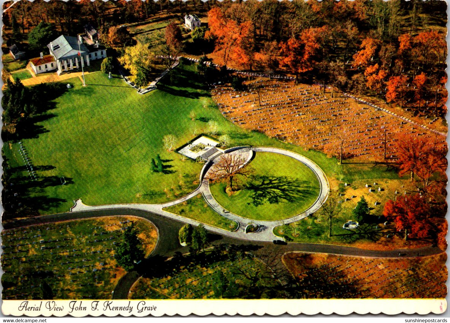 Virginia Arlington National Cemetery Aerial View John F Kennedy Grave - Arlington