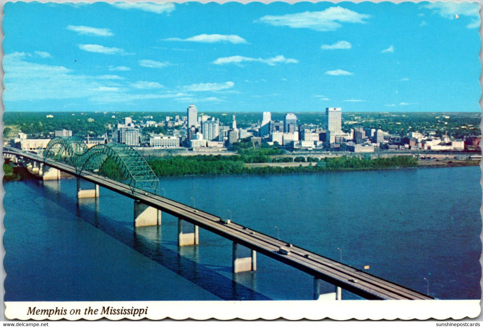 Tennessee Memphis Skyline With Mississippi River - Memphis