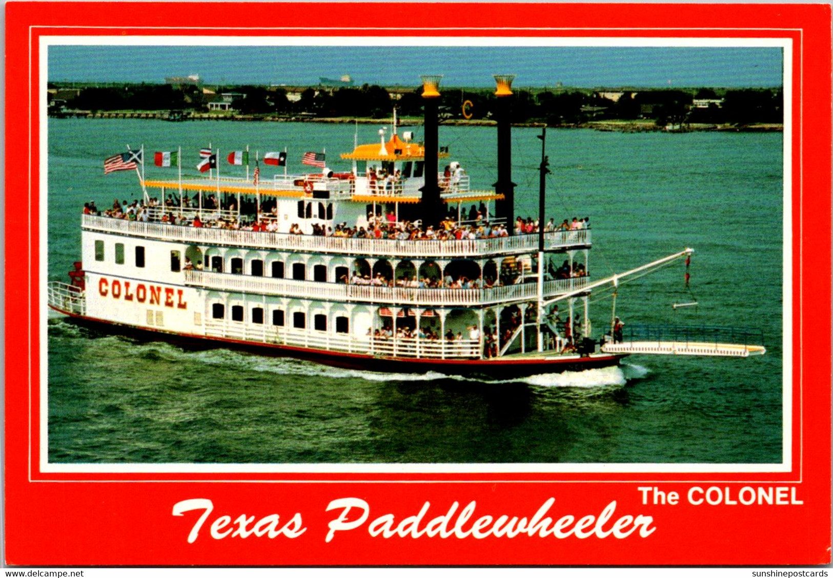 Texas Galveston The Colonel Paddlewheeler 22nd & Wharf - Galveston