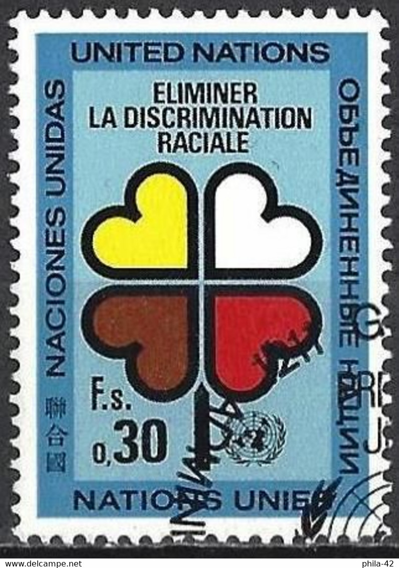 United Nations (Genova) 1971 - Mi 19 - YT 19 ( Year Against Racism ) - Oblitérés