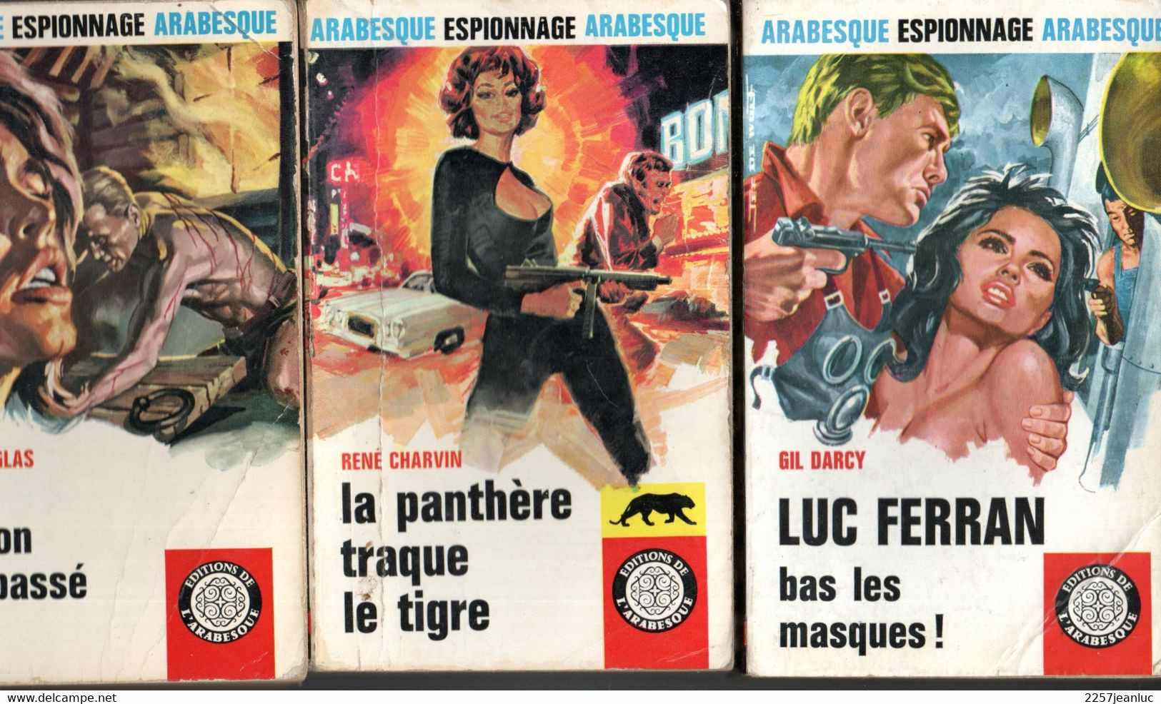 3 Romans  Editions   Arabesque Espionnage     N:489. 495 Et 526 Divers  De 1967 à 1968 - Editions De L'Arabesque