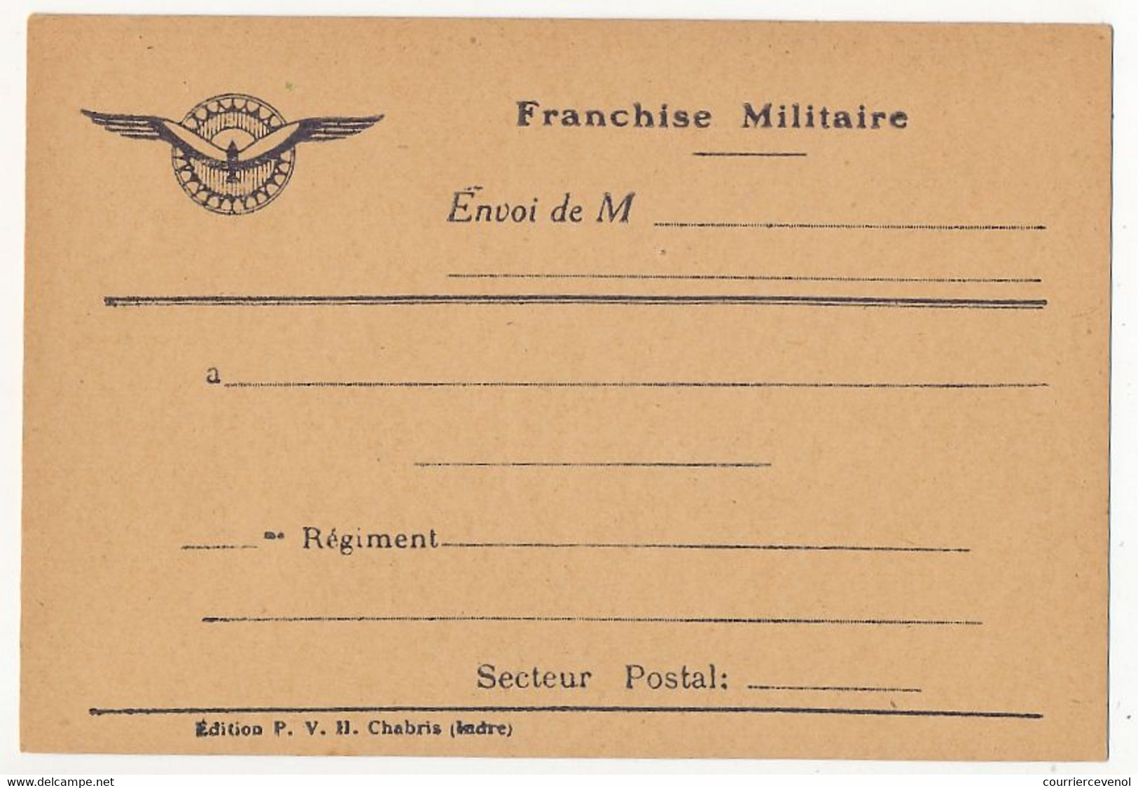 CPFM D'édition Privée - Insigne D'Aviation - PVH Chabris (Indre) - Neuve - Lettres & Documents