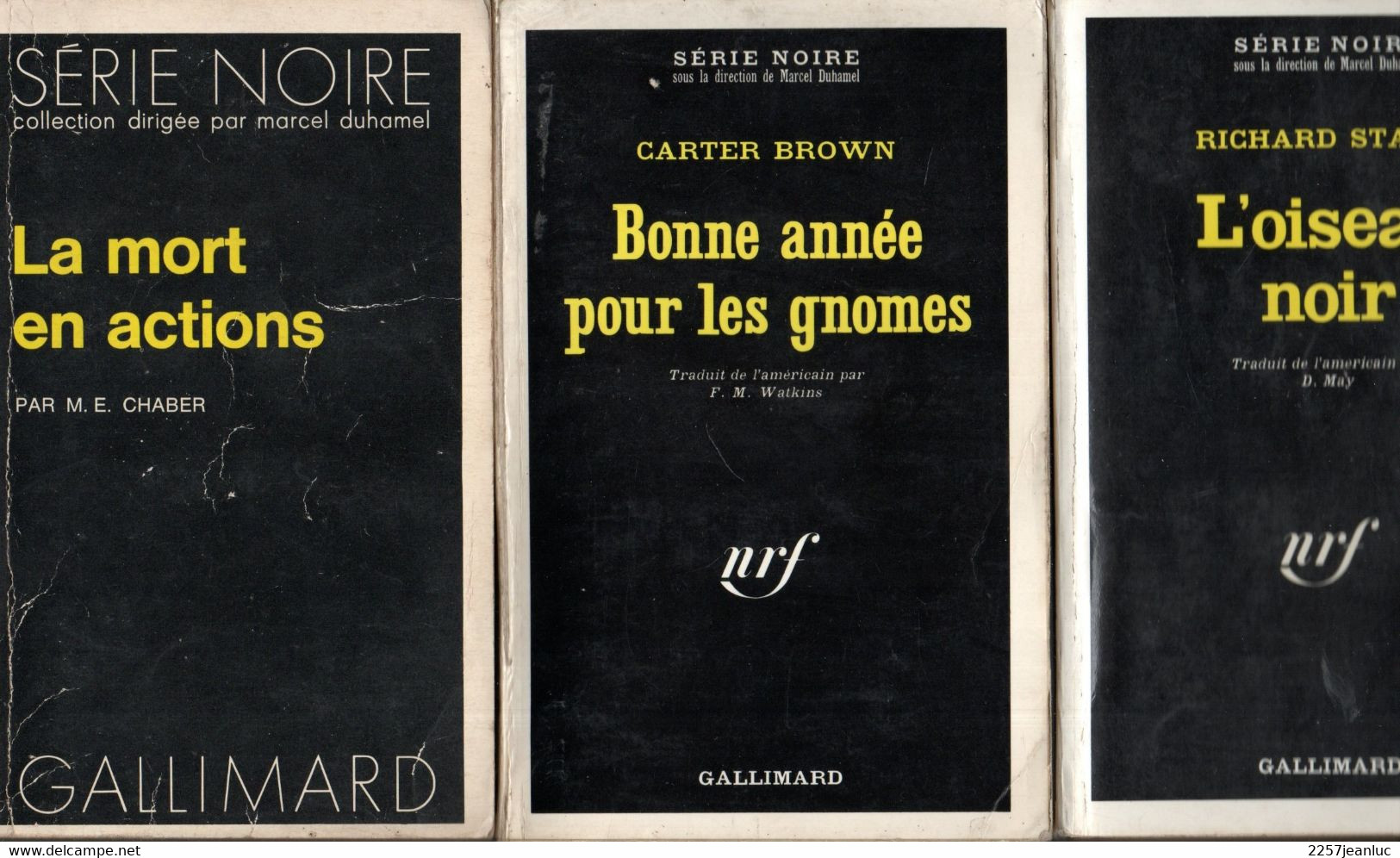 7 Romans  Serie Noire   - Editions Gallimard Divers   N: 318 - 1307 - 1370 - 1382 -1401 -1422 -1479 - Roman Noir