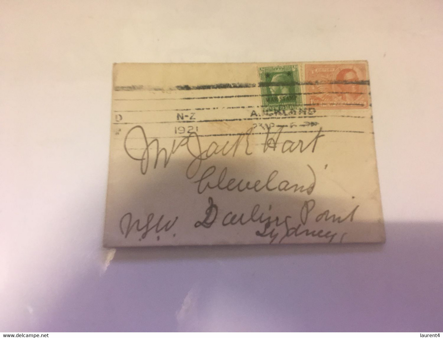 (3 H 7) New Zeland Cover Posted To Australia (Sydney - NSW) In 1921 - Lettres & Documents