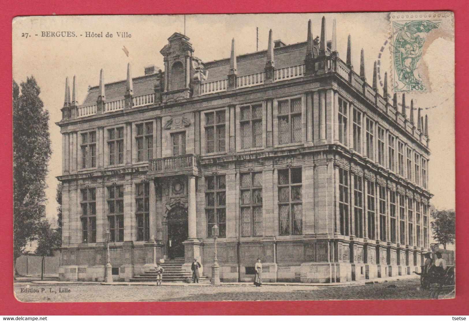 Bergues - Hôtel De Ville -1910 ( Voir Verso ) - Bergues