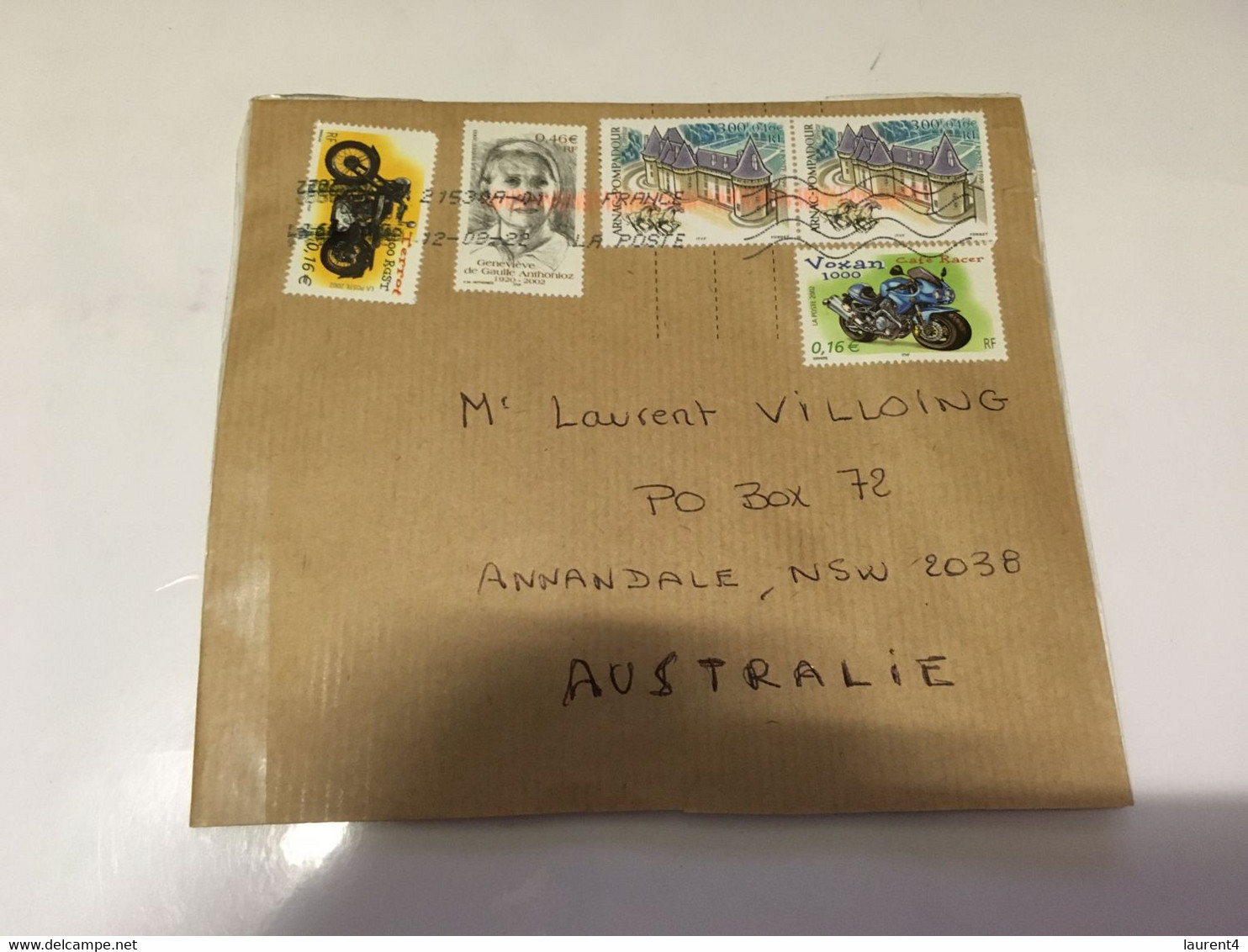 (3 H 9) France Posted To Australia During COVID-19 Pandemic - With Many Stamps - Covers & Documents