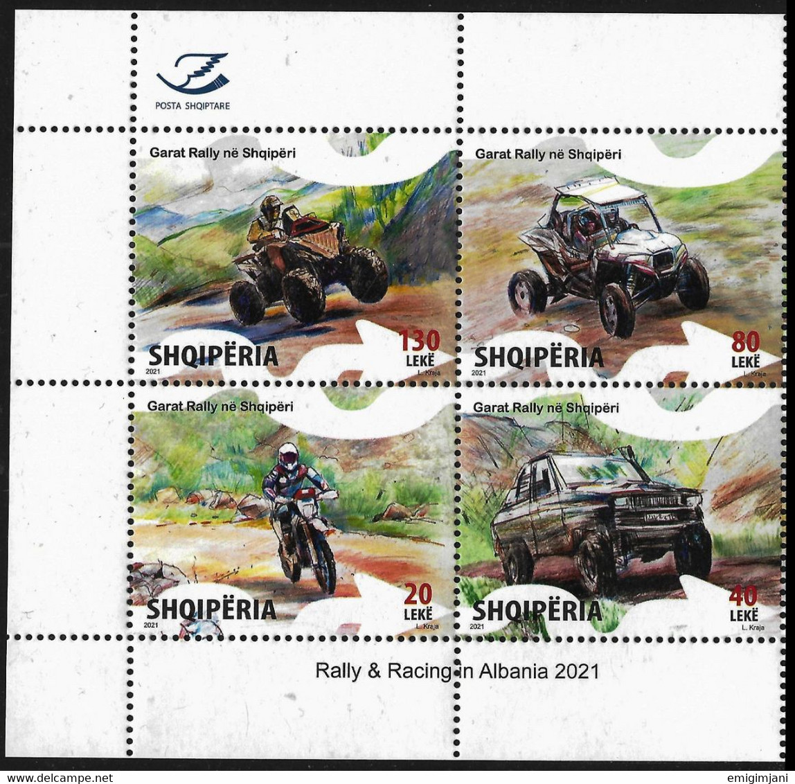 ALBANIA 2021 - "Rally & Racing In Albania" - SET MNH - Albanien