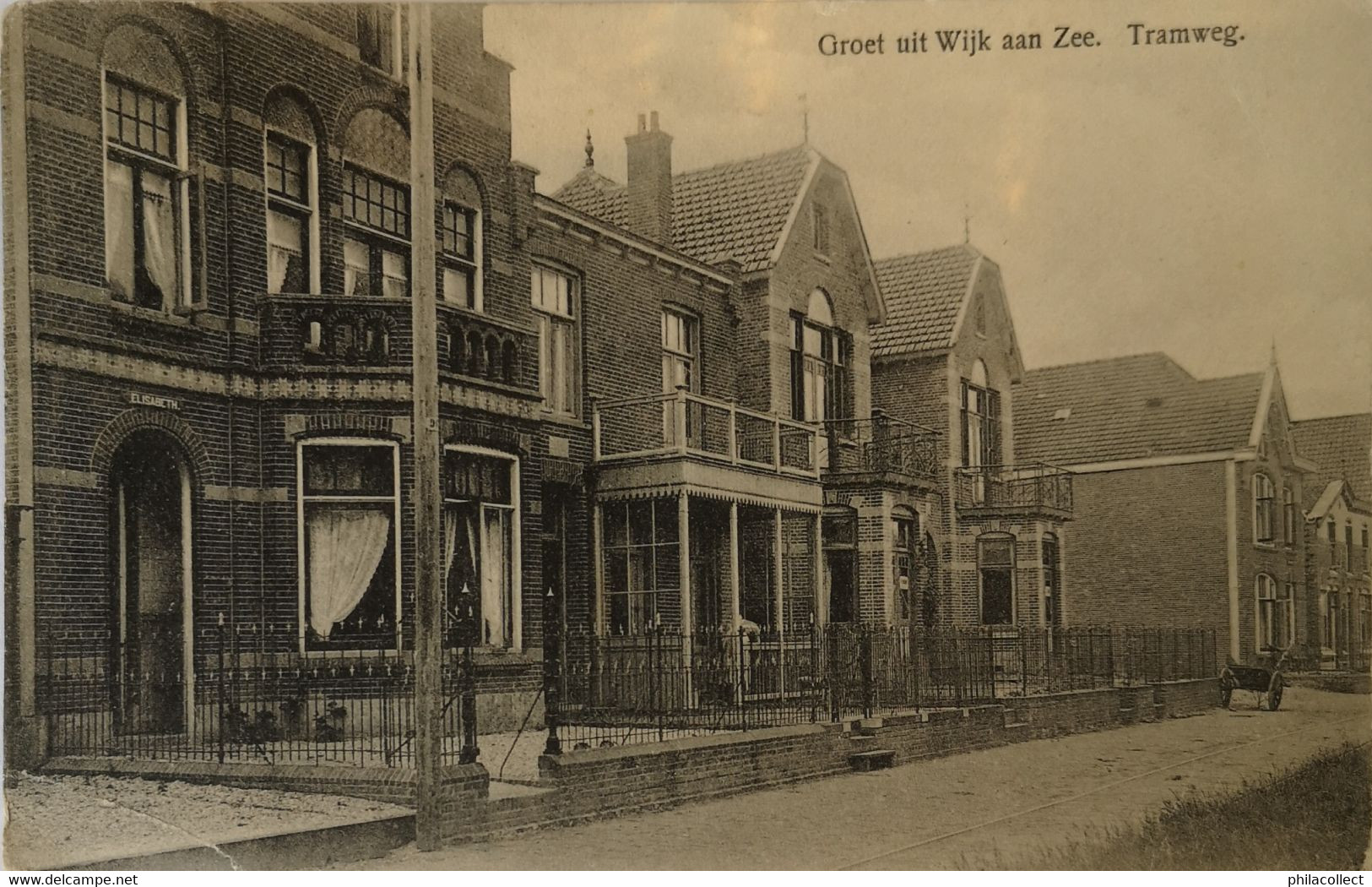 Wijk Aan Zee // Groet Uit // Tramweg 1914? Lichte Hoek Vouw2 - Wijk Aan Zee