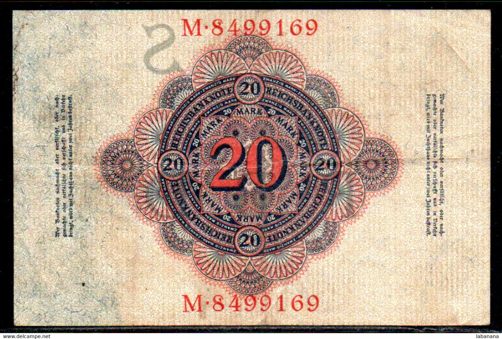 659-Allemagne 20m 1914 M849 - 20 Mark