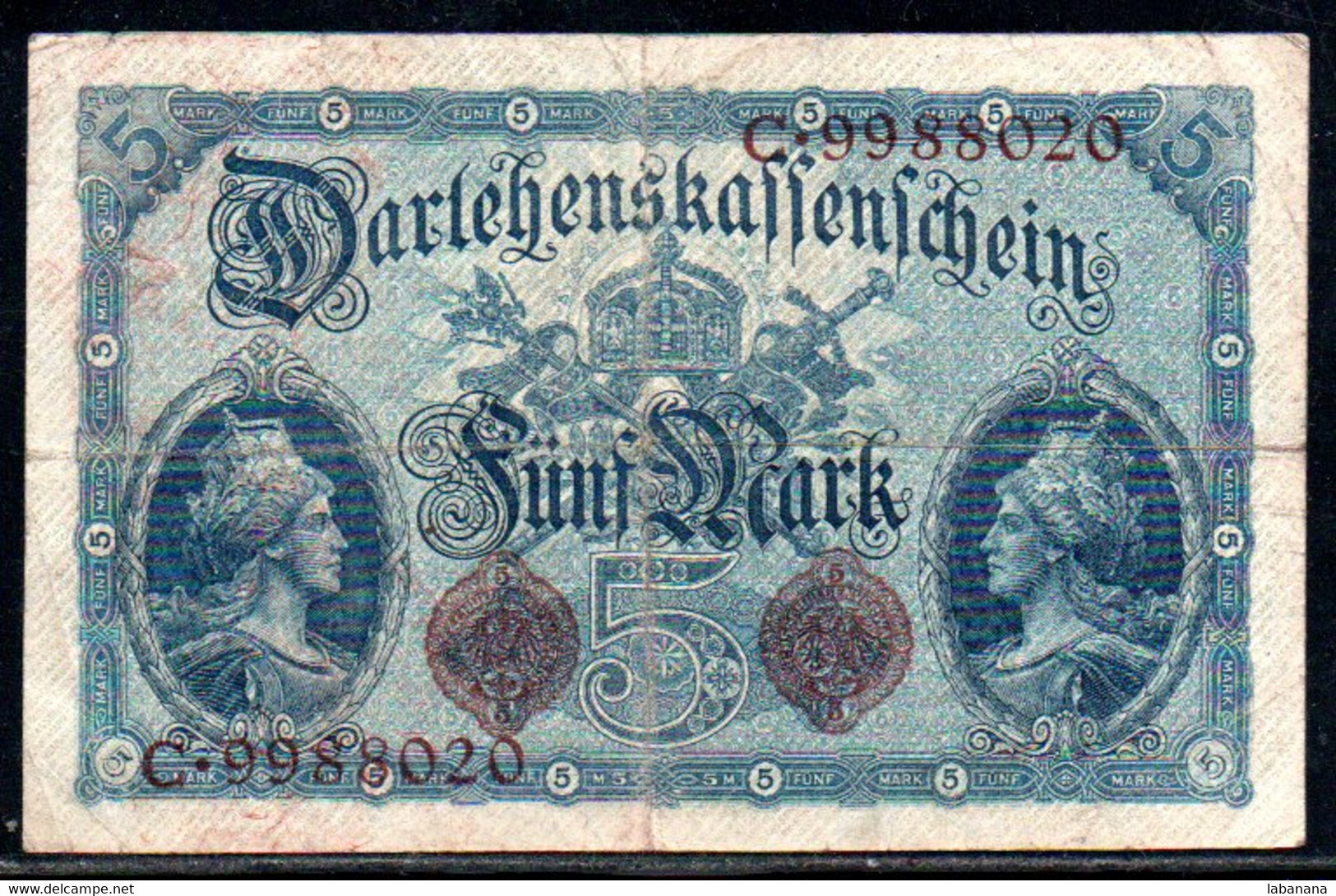 659-Allemagne 5m 1914 C998 - 5 Mark