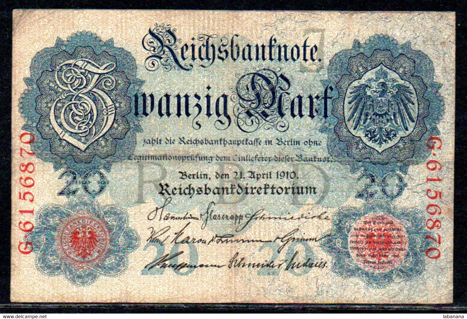 659-Allemagne 20m 1910 G615 - 20 Mark