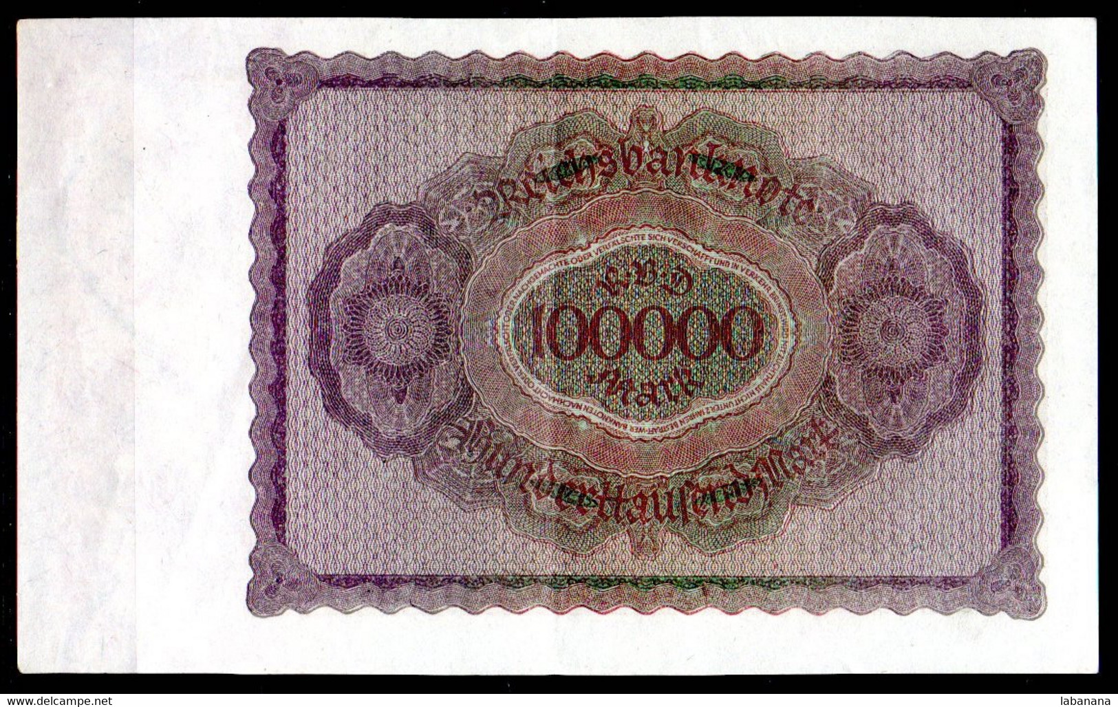 659-Allemagne 2x100 000m 1923 E038 Numéros Consécutifs - 100000 Mark