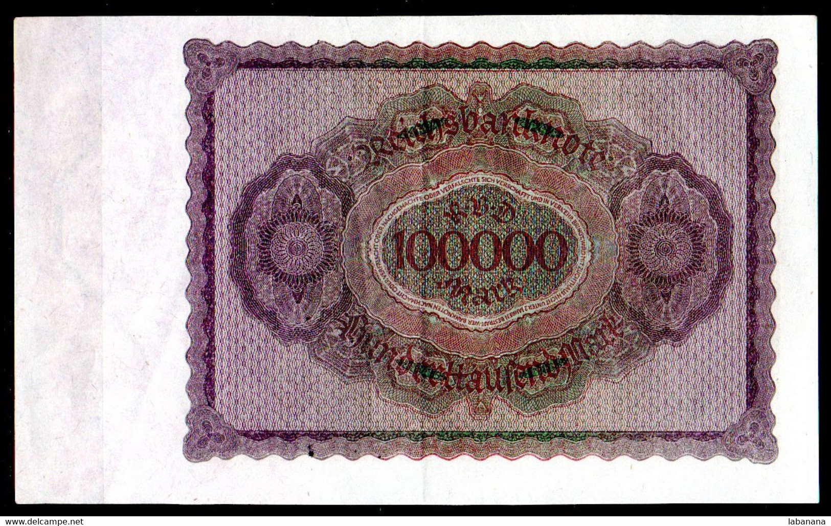 659-Allemagne 2x100 000m 1923 E038 Numéros Consécutifs - 100000 Mark