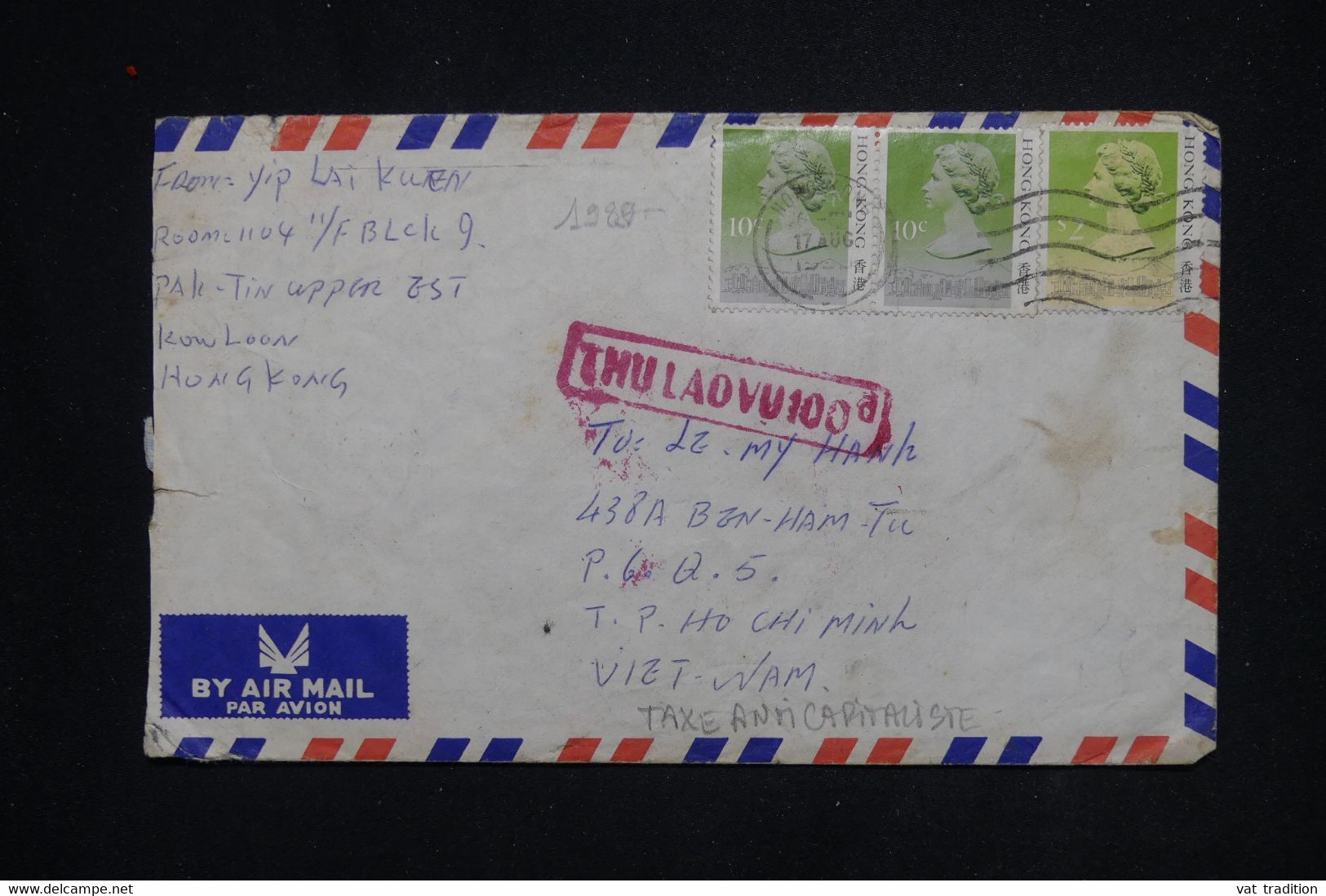 HONG KONG - Enveloppe Pour Le Vietnam En 1989 - L 120031 - Briefe U. Dokumente